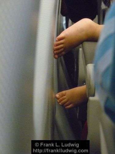 Feet on an Aeroplane
